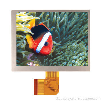 5.70" display area, 640(RGB) x 480pixels, interface TTL